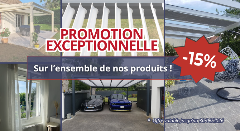 -15% sur l'ensemble de nos produits